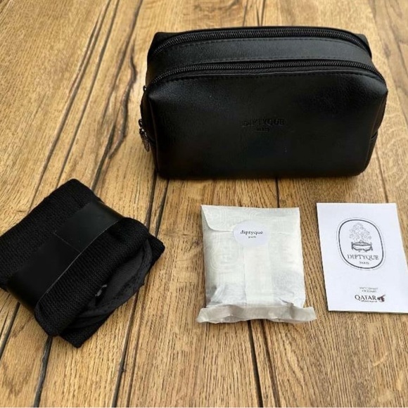 Rare Dual-Zip Diptyque Qatar Airways Business Class Amenity Kit, Brand New - Picture 1 of 5